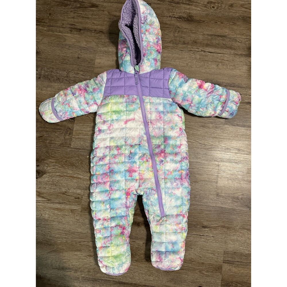 Snozu Snowsuit Girls Size 18 Months Hood Bunting Coat Pink Purple